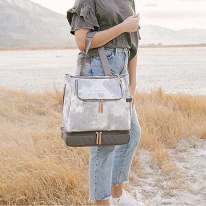 Petunia Pickle Bottom Pivot Pack Smoke Swirl Tie Dye diaper bag